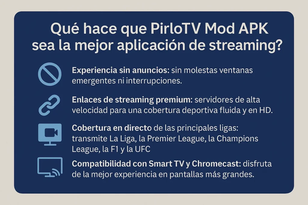 ¿Qué hace que PirloTV Mod APK sea la mejor aplicación de streaming